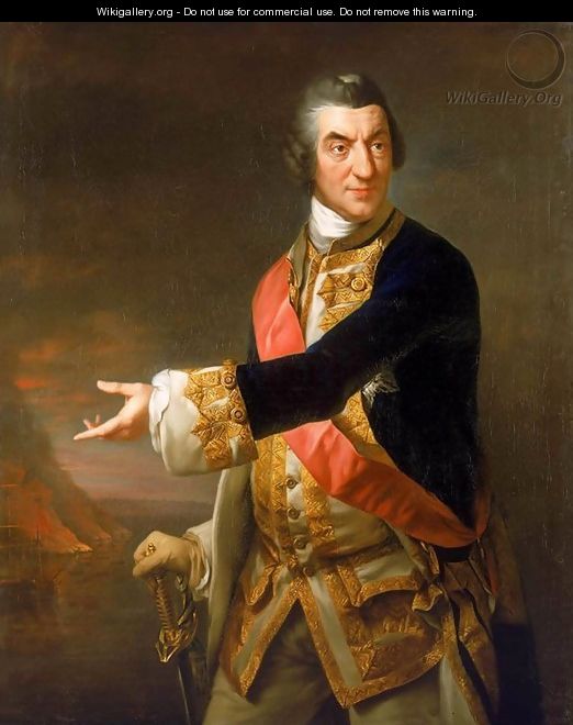 Portrait of Admiral Sir Charles Saunders - Richard Brompton