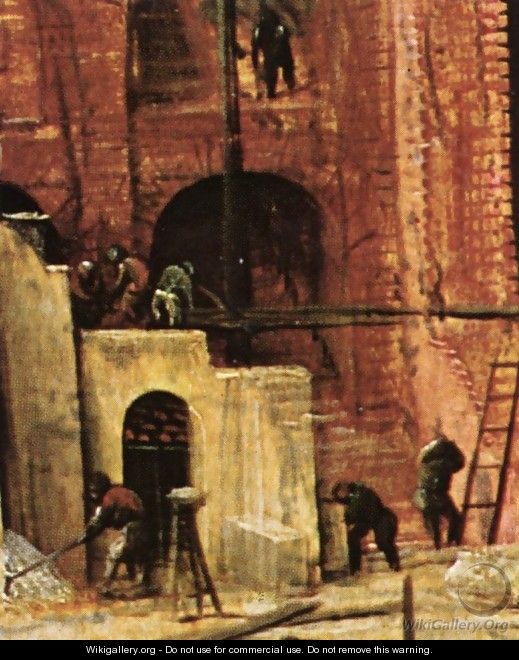 The Tower of Babel (detail) 7 - Pieter the Elder Bruegel