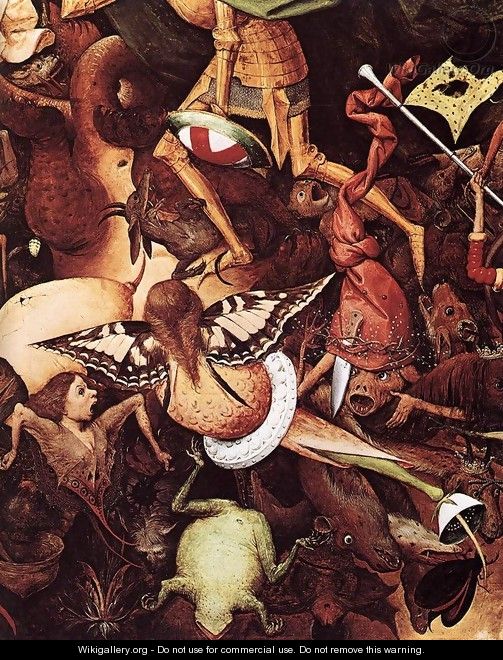 The Fall of the Rebel Angels (detail) - Pieter the Elder Bruegel