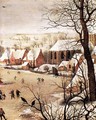 Winter Landscape with Skaters and a Bird Trap (detail) - Pieter the Elder Bruegel