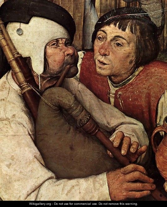 The Peasant Dance (detail) 4 - Pieter the Elder Bruegel