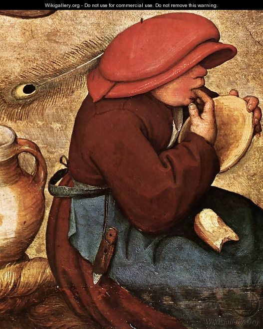 Peasant Wedding (detail) 5 - Pieter the Elder Bruegel
