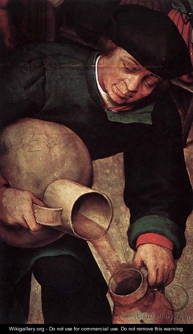 Peasant Wedding (detail) 4 - Pieter the Elder Bruegel
