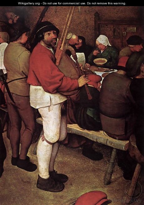 Peasant Wedding (detail) 3 - Pieter the Elder Bruegel