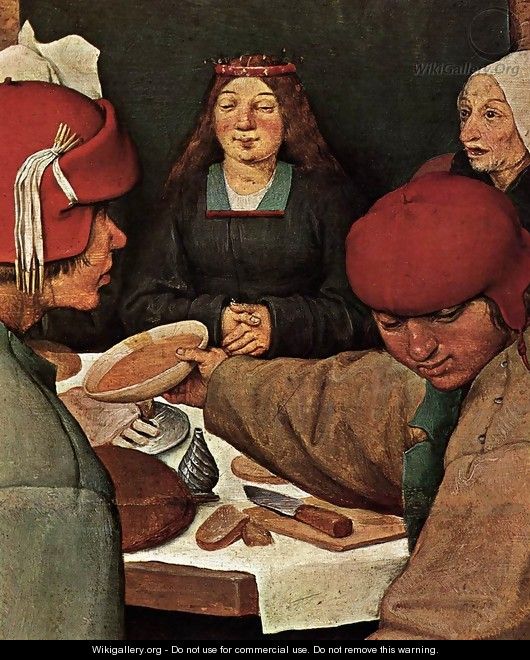 Peasant Wedding (detail) - Pieter the Elder Bruegel