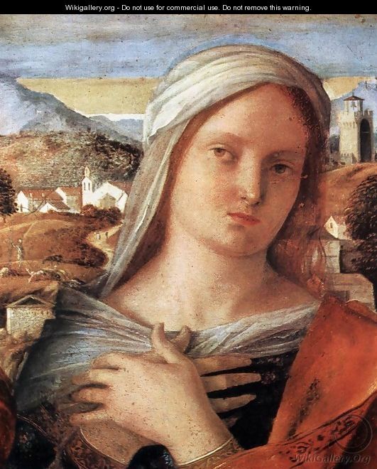 Madonna and Child with St John the Baptist and a Saint (detail) 2 - Giovanni Bellini