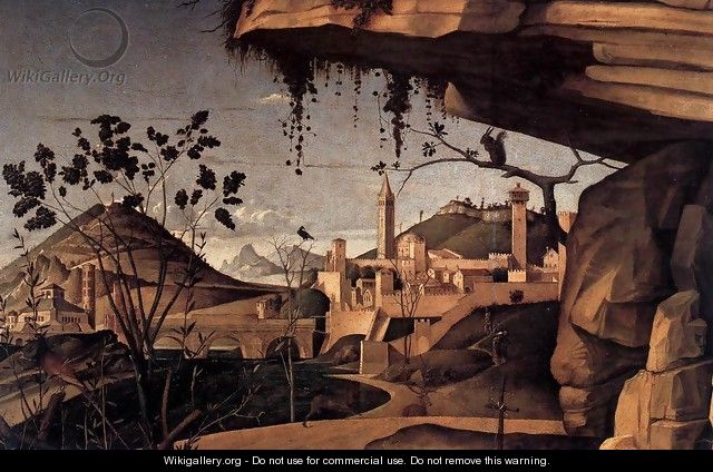 St Jerome Reading in the Countryside (detail) - Giovanni Bellini