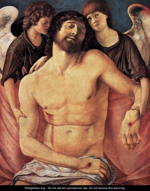 Dead Christ Supported by Two Angels - Giovanni Bellini