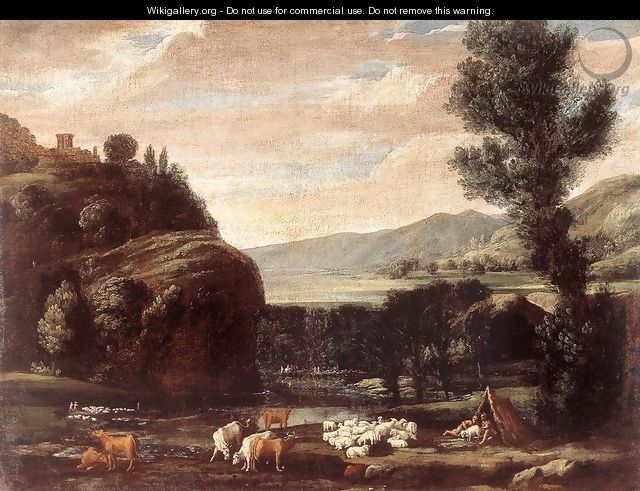 Landscape with Shepherds and Sheep 2 - Pietro Paolo Bonzi
