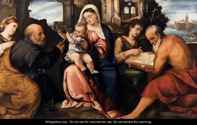 Virgin and Child with Saints - Bonifacio Veronese (Pitati)
