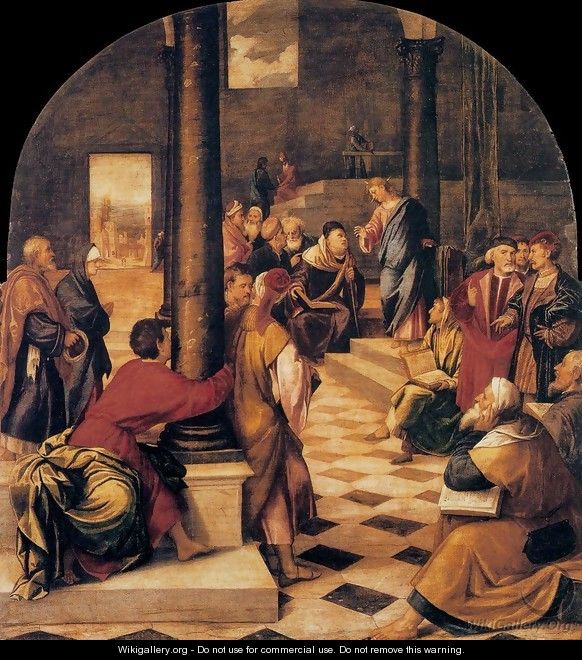 Christ among the Doctors - Bonifacio Veronese (Pitati)