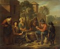Peasants Playing Cards - Norbert van Bloemen