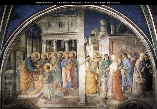 Lunette of the west wall - Angelico Fra