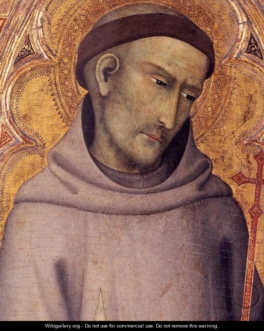 St Francis of Assisi (detail) - di Vanni d