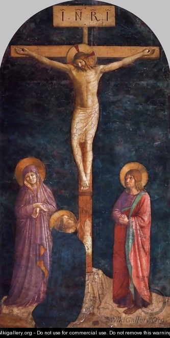Crucifixion with St Dominic - Angelico Fra