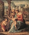 Madonna with Child, St Elisabeth and the Infant St John the Baptist - (circle of) Ubertini, (Bacchiacca)