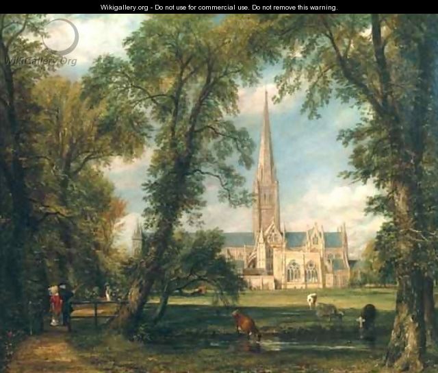 Salisbury Cathedral from the Bishops Grounds - John Constable