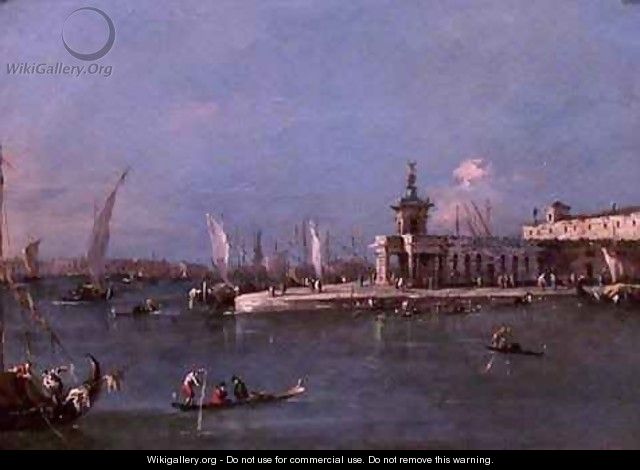 View of Venice with the Punta della Salute - Francesco Guardi