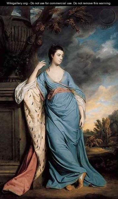 Portrait of a Woman Possibly Lady Frances Warren - Sir Joshua Reynolds