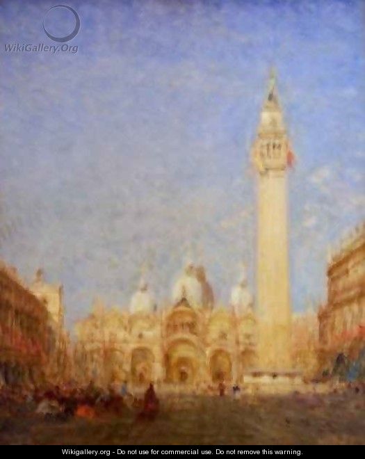 Piazza San Marco Venice - Felix Ziem
