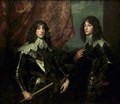 Portrait of the Palatine Princes Charles Louis I and His Brother Robert - Sir Anthony Van Dyck