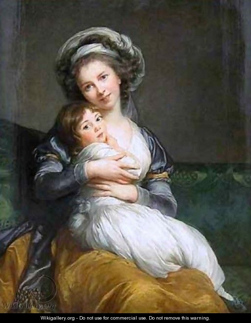 Self portrait with Daughter - Elisabeth Vigee-Lebrun