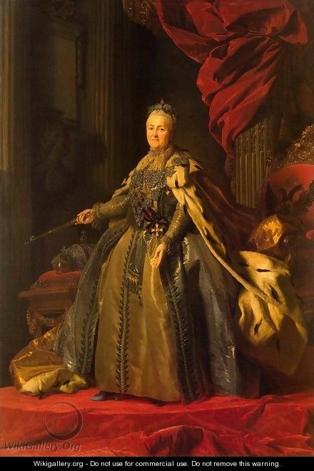 Portrait of Catherine II - Alexander Roslin