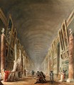 The Grande Galerie (detail) - Hubert Robert