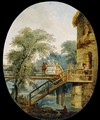 The Footbridge - Hubert Robert