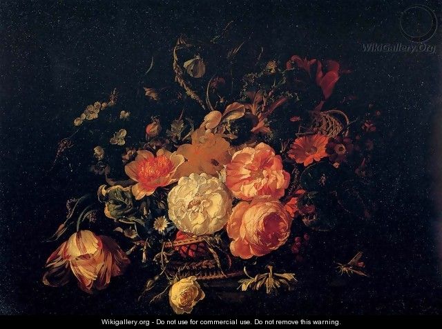 Basket of Flowers - Rachel Ruysch