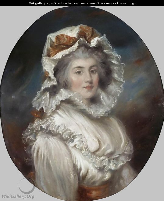 Portrait of a Girl in a Bonnet - John Russell