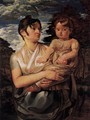 The Artist's Wife and Son - Philipp Otto Runge