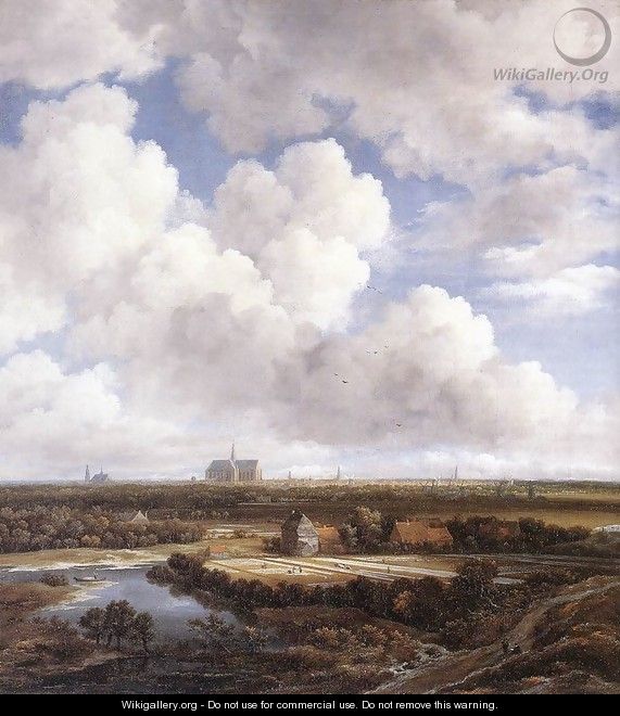 View of Haarlem with Bleaching Grounds - Jacob Van Ruisdael