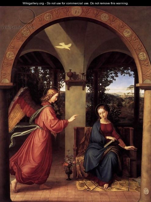 Annunciation - Julius Schnorr Von Carolsfeld