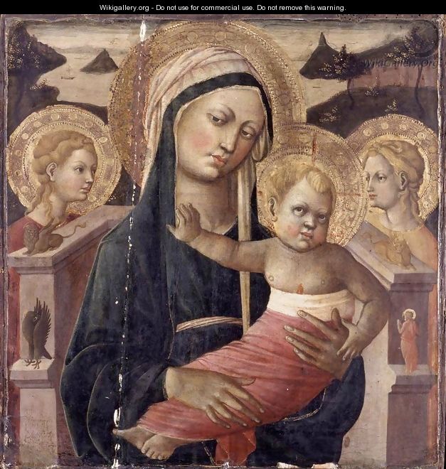 Madonna and Child Enthroned 2 - Giovanni di ser Giovanni Guidi (see Scheggia)