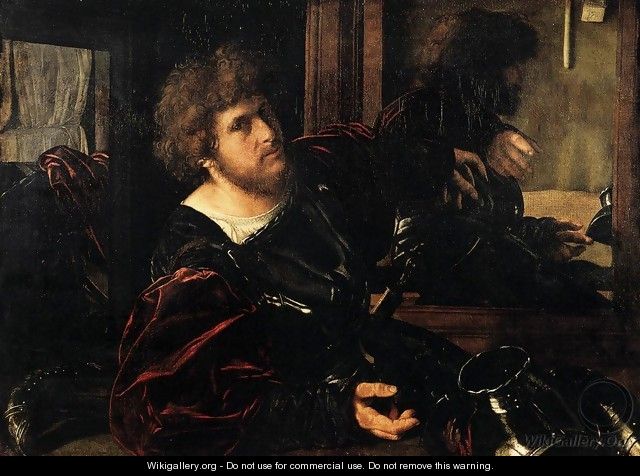 Portrait of a Man in Armour (known as Gaston de Foix} - Giovanni Girolamo Savoldo