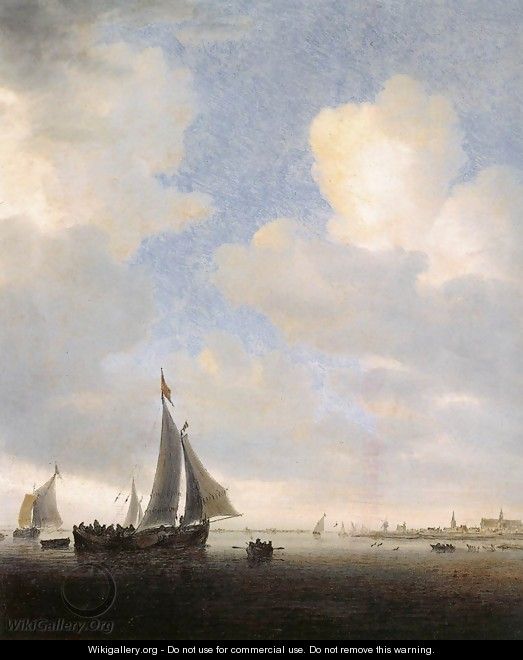 View of Alkmaar from the Sea - Salomon van Ruysdael