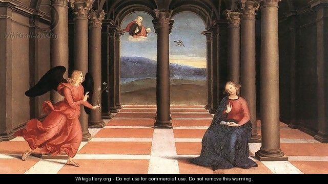 The Annunciation (Oddi altar, predella) 2 - Raffaelo Sanzio