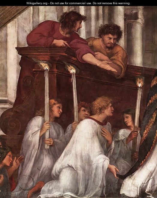 The Mass at Bolsena (detail) - Raffaelo Sanzio