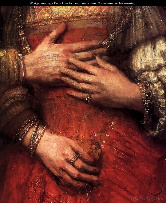 The Jewish Bride (detail) - Rembrandt Van Rijn
