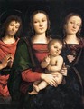 Virgin and Child between Sts John the Baptist and Catherine - Alvaro Di Pietro (Pirez D'Évora)