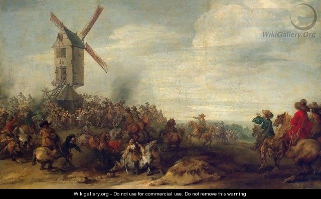 Battle by the Windmill - Joseph Parrocel