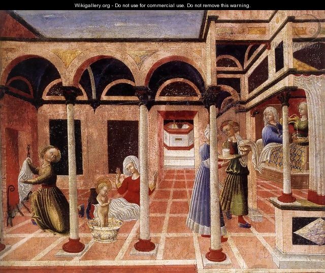 Birth of St Nicholas - Pietro di Giovanni D`Ambrogio