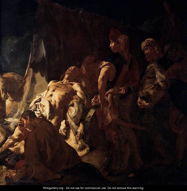 The Death of Darius (detail) - Giovanni Battista Piazzetta