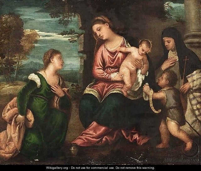 Madonna and Child with Saints 2 - Polidoro Lanzani (see Polidoro Da Lanciano)