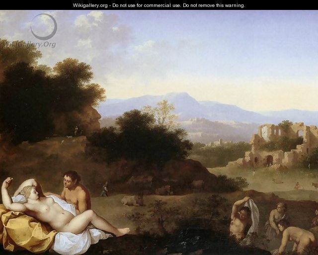 Landscape with Nymphs - Cornelis Van Poelenburgh