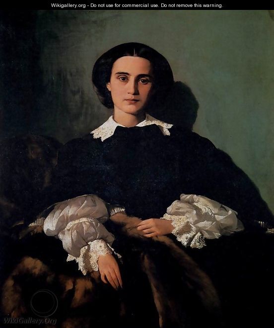 Portrait of the Noblewoman Marrocchi - Antonio Puccinelli