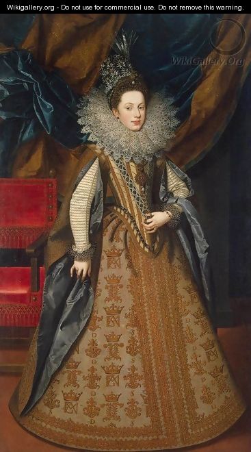 Portrait of Margaret of Savoy, Duchess of Mantua - Frans, the Younger Pourbus