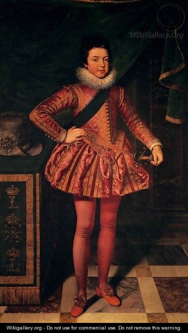 Portrait of Louis XIII of France at Age Ten - Frans, the Younger Pourbus