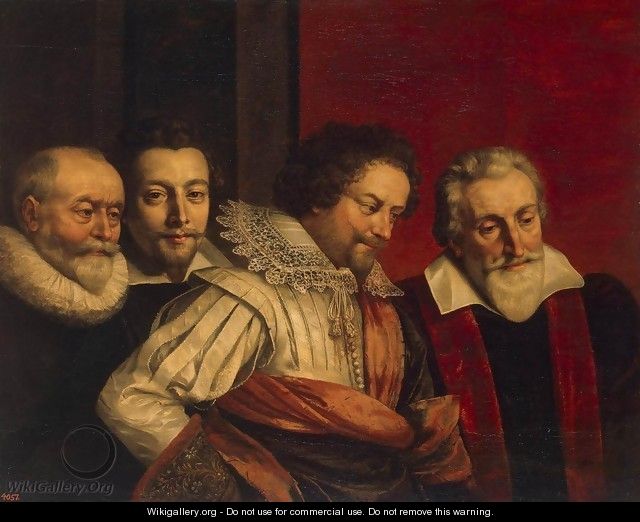 Portrait of Four Members of the Paris Council - Frans, the Younger Pourbus
